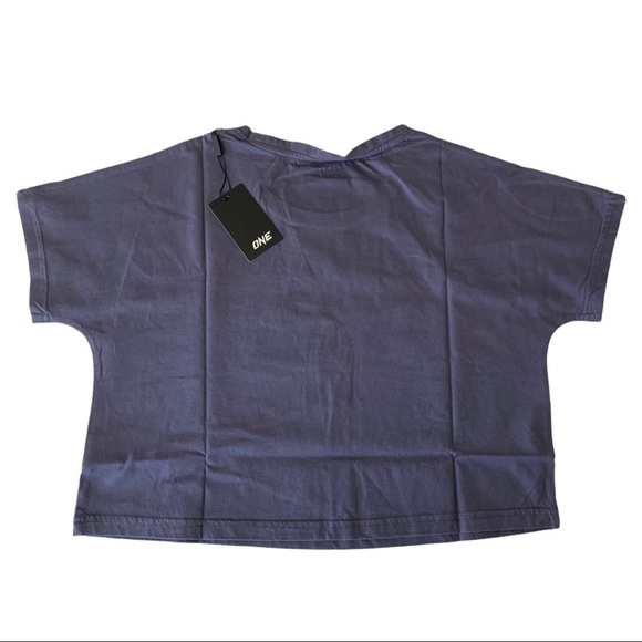 One Official Merchandise Logo Cropped Tee Shirt - Picture 3 of 11